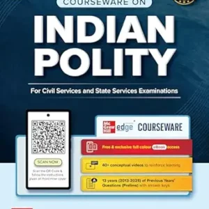 Indian Polity Courseware (English), 8e by M Laxmikanth for UPSC 2026 | 40+ Conceptual Videos | Colour eBook | Solved 12 Years Prelims PYQs (2014-25) | 12 Years Main Exam Questions | Practice Questions Paperback – 1 August 2025